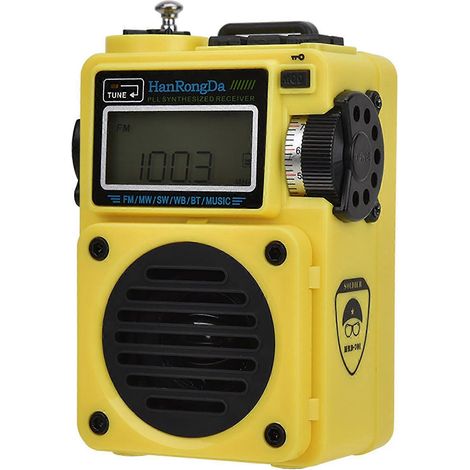 Radio FM/MW/SW/AM Portable Lecteur MP3 avec Réveil et Volume Puissant (1/4)
