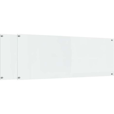 Salpicadero de cocina 2 pcs Transparente 110 x 40 cm vidaXL