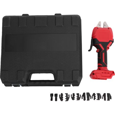 Outil de sertissage électrique adapté à la pince à sertir de borne de fil de batterie Makita avec 6 paires de matrices thermorétractables 20AWG-8AWG (1/5)