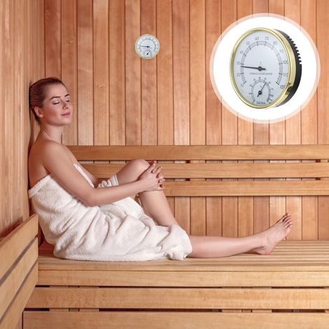 Hygrothermographe pour Sauna Thermomètre-hygromètre Pratique Mesure Température Et Humidité Terrarium Intérieur (1/5)