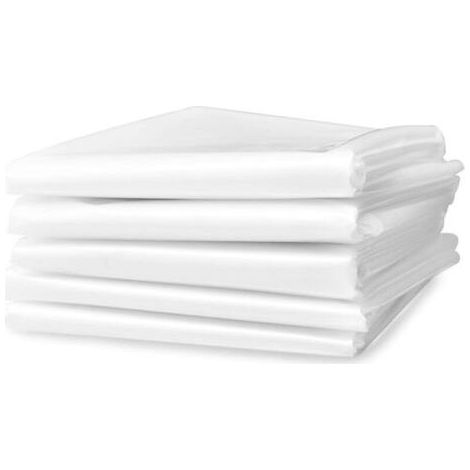Lot de 5 bâches de protection en plastique, film plastique, bâche de protection pour peinture en aérosol, bâche de protection en plastique imperméable et anti-poussière pour meubles (4 x 3 m/13 x 9,8 (1/4)