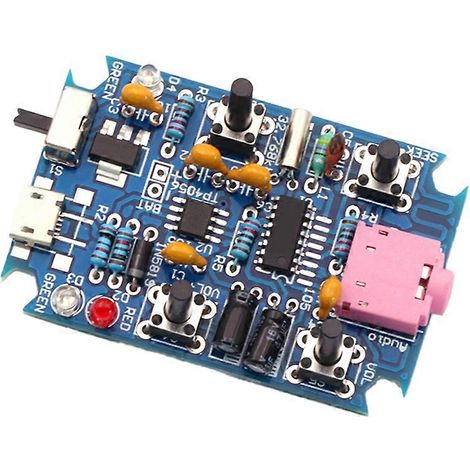 Elektronik-Bastelset: Drahtloses Stereo-FM-Radio-Empfängermodul (Leiterplatte, 76 MHz–108 MHz, 1,8 V–3,6 V DC) (1/5)