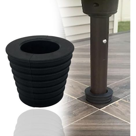 Parasol cone for table hole or parasol stand - Suitable for poles with a diameter of 1-1/2 cm, waterproof (1 piece) (1/5)
