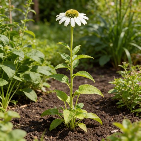 Échinacée purpurea Alba 20cm Godet 9cm - Echinacea (1/4)