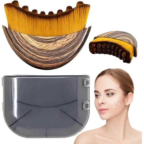 1/2/3 brosses de massage lymphatique pour le visage – Brosse de massage douce pour modeler le visage, le Gua Sha et les soins de la peau