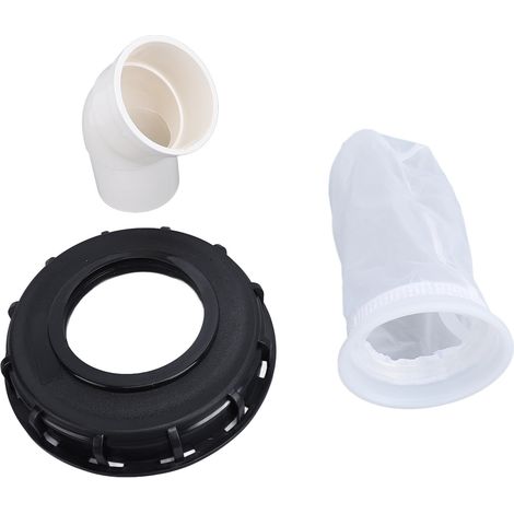 Coperchio in plastica riutilizzabile per fusti con filtro, per l'industria chimica, farmaceutica e alimentare, 45 gradi, DN150-165 mm (1/5)