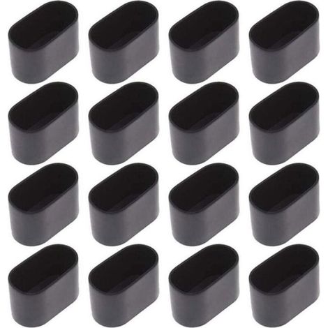 Embouts De Protection Pour Pieds De Chaise - Tube Ovale 20x40 mm - Antidérapants Sol Carrelage Bois - Lot De 16 (1/5)