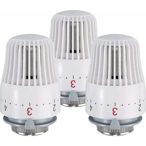 3 pcs Tête Thermostatique M30 x 1,5 Tête de Remplacement-Crezuo