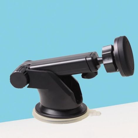 Pare-brise Mont Support de téléphone de voiture Ventouse Magnétique Extensible 360 Degrés (Noir) (1/4)