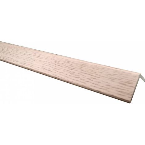 36 x PARASPIGOLO 25X25 MM PVC ESPANSO 3 M ROVERE SBIANCATO