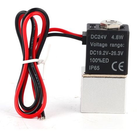 24V DC Fast Response Electric Solenoid Valve 2 Position 2 Way Air Water OilG1/8 (1/5)