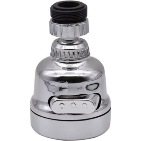 Aeratore per rubinetto da cucina CHOYCLIT Super Jetto, ugello universale per rubinetto da cucina con rotazione a 360°, risparmio idrico con 2 modalità di flusso, potente installazione a getto/perla. (1/5)