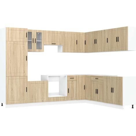 Maison Exclusive - Mueble cocina Porto roble sonoma 14 pzas mader (1/5)