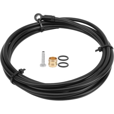 Kit de Tuyau de Frein de Vélo, 2m Cable Frein a Disque Hydraulique VTT Kit de Flexibles de Frein Cable Frein Vélo Frein Huile Tube Velo Tuyau de Frein Hydraulique de Vélo pour SLX/XT/VTT (1/5)