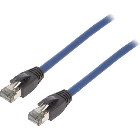 Cable reseau RJ45 male S-FTP Cat 8.1 bleu- 3m