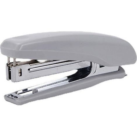 Agrafeuse - Capacité 20 Feuilles - Base Métallique Or - Corps Plastique Blanc - Pour Bureau - 1 Pièce (1/5)