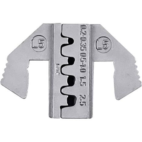 TOOLCRAFT TO-9627231 Matrice di crimpaggio Contatto MCP 2.8, Contatto piatto JPT, Contatto di serie del sensore 0.2 fin