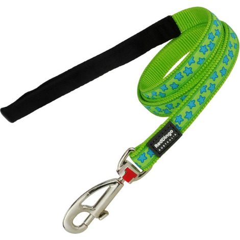 Laisse Red Dingo Fantaisie verte motifs étoiles Taille : T2