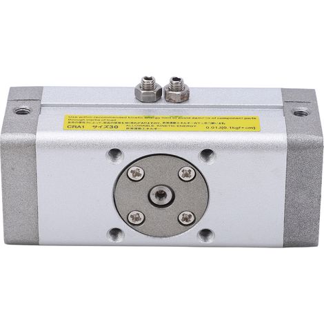Vérin rotatif pneumatique en alliage d'aluminium, double étanchéité, type crémaillère, couple élevé, course 180°, CDRA1BS32-180 (1/5)