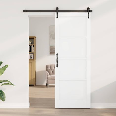 vidaXL  Interior Door  White 78 x 211 cm Plywood