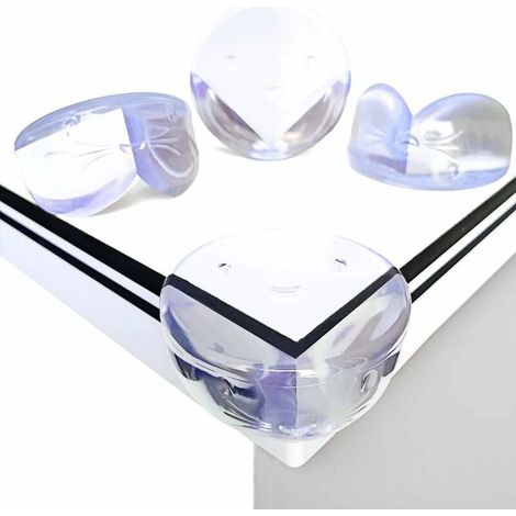 Protections d'Angles, Transparent Bébé de Sécurité Anti-Chocs Protecteur de Coins avec Rebords Arrondis,Souple Protections de Coins,12Pcs (1/5)