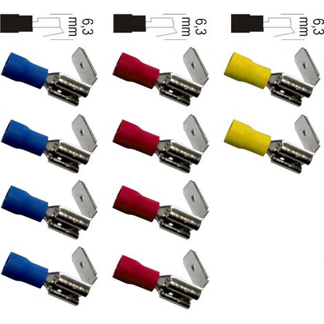 Conectores de Clips Macho / Hembra Variados Blíster de 10 - Zenitech (1/2)