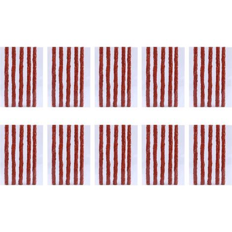Kit de réparation de pneus sans chambre à air, 50 pièces, bandes de caoutchouc pour scooter, vélo, automobile, moto, bouchon de crevaison (1/5)