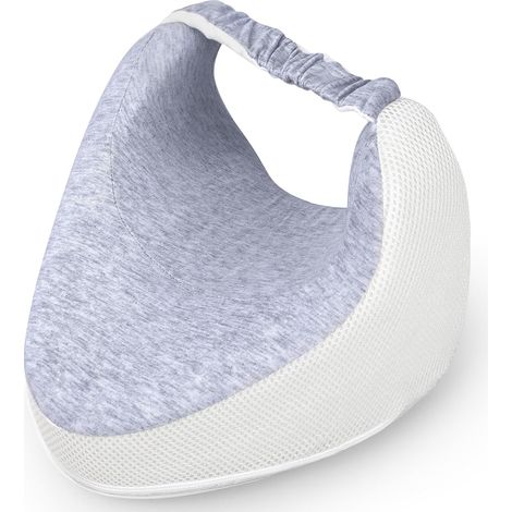 Knee Pillow, Leg Pillows for Sleeping on Side Ergonomic Leg Support Cushion Memory Foam Sleep Pillow Between Legs for Hip Back Joints Knees Pain Relief Pregnancy Bed Sleeper (Dark Gray) (1/5)