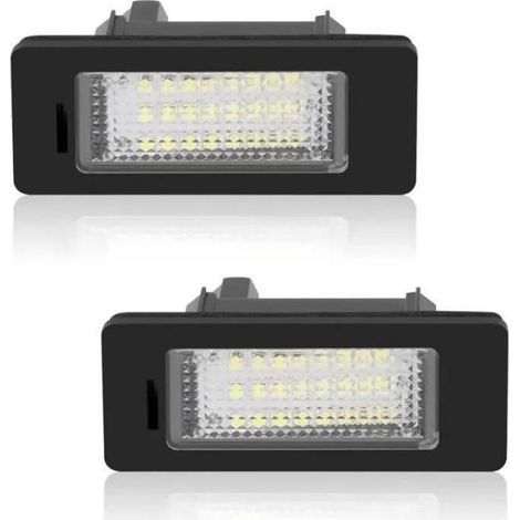2PCS LED Éclairage Plaque D'immatriculation Auto Ampoules Super Brillant 6000K Xénon Blanc 24SMD pour BMW E82/E88/E90/E92/E93/E39 (1/5)