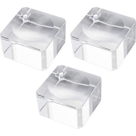 Kristallkugel-Präsentationsständer (3er-Set) – Aufbewahrungsständer für runde, klare Kristallkugeln – Elegante, konkave Basis für Kristallkugeln, ideal für Zuhause oder Büro – 3,00 x 3,00 (1/3)