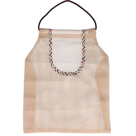 Sac filet en coton tissé réutilisable, sac à provisions en maille, sac à fruits à cordon, sac de plage portable et tendance (1/5)