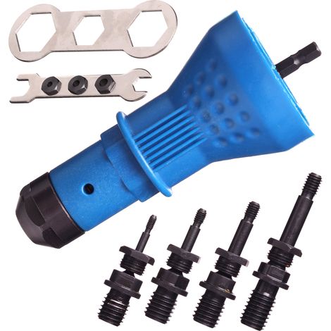 Adattatore per rivetti dadi M3-M6 per trapano avvitatore PRO set (1/5)