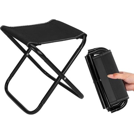 Folding camping stool, outdoor folding stool, small portable folding camping stool for camping, fishing, picnics, travel and hiking (1/5)