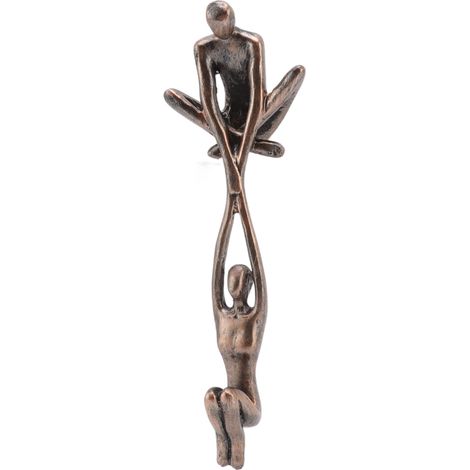 Sculpture décorative en résine représentant un couple, un homme soulevant une femme dansant. Figurine d'amoureux. (1/5)