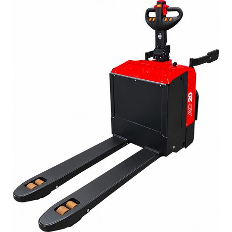 Transpalette électrique 2000 kg avec plateforme conducteur rabattable - 24V 210Ah - AC motorisation - Levée 195 mm MW Tools TPLS2001 (1/5)
