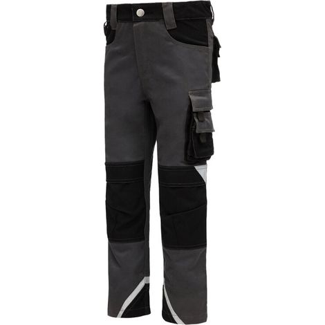 Outdoorhose MOTION TEX KIDS lang 7612KIDS grau/schwarz Nitras Gr. 146/152 (1/3)