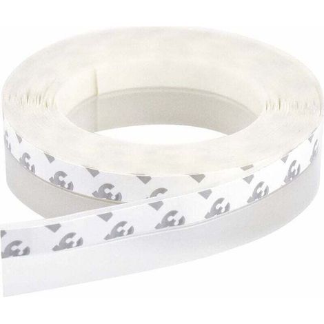 Joint d'étanchéité autocollant en silicone pour portes et fenêtres - 2,5 x 500 cm - Transparent - Imperméable, coupe-vent, anti-poussière et insonorisant (1/4)