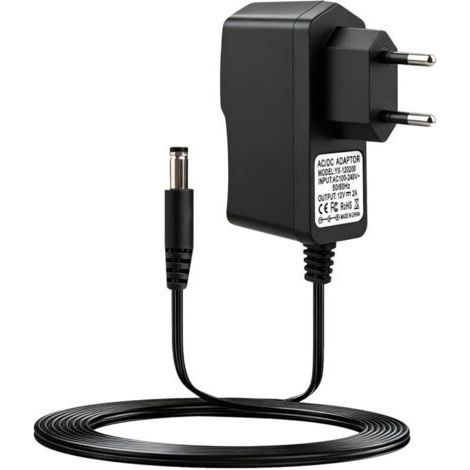 Mains 12V 2A Universal Power Supply 100-240V, Power Supply Transformer for LED Strip, Routers, CCTV Cameras, Electronic Devices, LED Strips (5.5 2.5mm) (1/5)