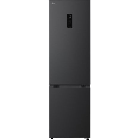 LG GBBS323CEV Frigorifero combinato Fit & Max 60cm, Classe C, 375L, AI Inverter, Black Steel