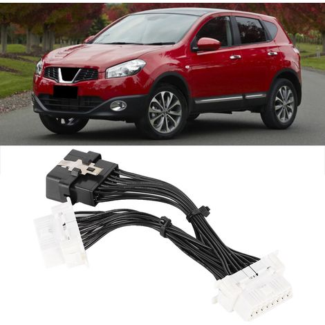 Adaptateur OBD2 16 broches vers 2, câble répartiteur en Y, rallonge pour enregistreur de conduite GPS de voiture (1/5)