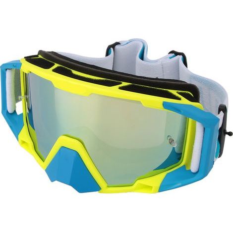 Outdoor-Sport Motorradfahren Schutzbrille Winddicht Austauschbare Linse (gelb & blau) (1/5)