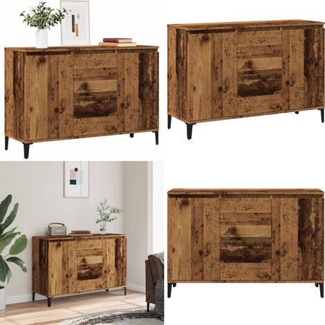 vidaXL Buffet vieux bois 102x35x70 cm bois d'ingénierie (1/5)