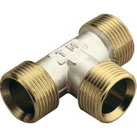 Raccordo Tee Intermedio in Ottone Giallo Modello Waterblock Gn 1/2 TIM