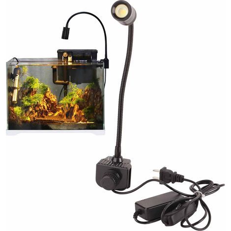 Lampe LED pour Aquarium 1W, Variation de Couleurs, Projecteur Paysager pour Bassin à Poissons, 200V