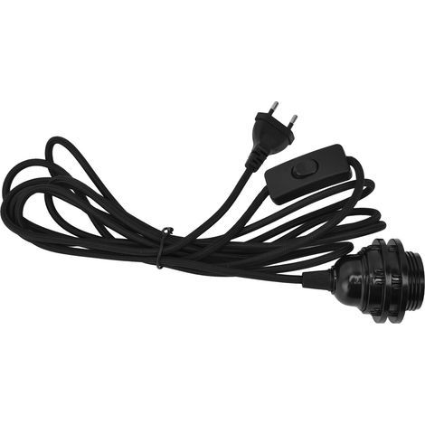 SUNXURY E27 Pendelleuchtenfassung, Lampenkabel mit Schalter, EU-Stecker 100–240 V (1/5)