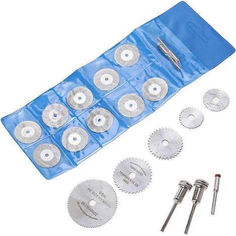 20 mini disques de coupe HSS pour tranches circulaires et transversales-Silver (1/3)