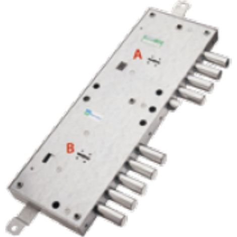 1PZ SERRATURA TRIPLICE APPLICARE MULTIFUNZIONE SCROCCO D/MAPPA BLINDATE 54574 M (1/3)
