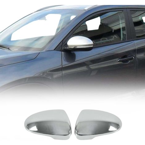 Coques de Rétroviseurs pour Hyundai Tucson 2015-2020 en Acier Chromé Argent (1/5)