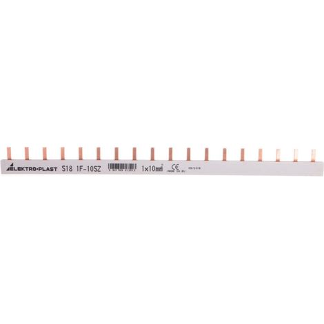 PIN-Typ Stromsammelschiene 1P 10mm2 63A 18-polig IZS10/1F/18 45.208