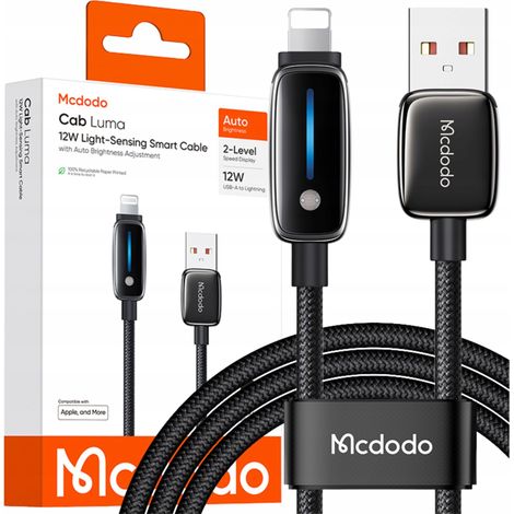 Cavo di ricarica Mcdodo USB-A per ricarica rapida per iPhone Lightning, 1 m, 12 W (1/5)